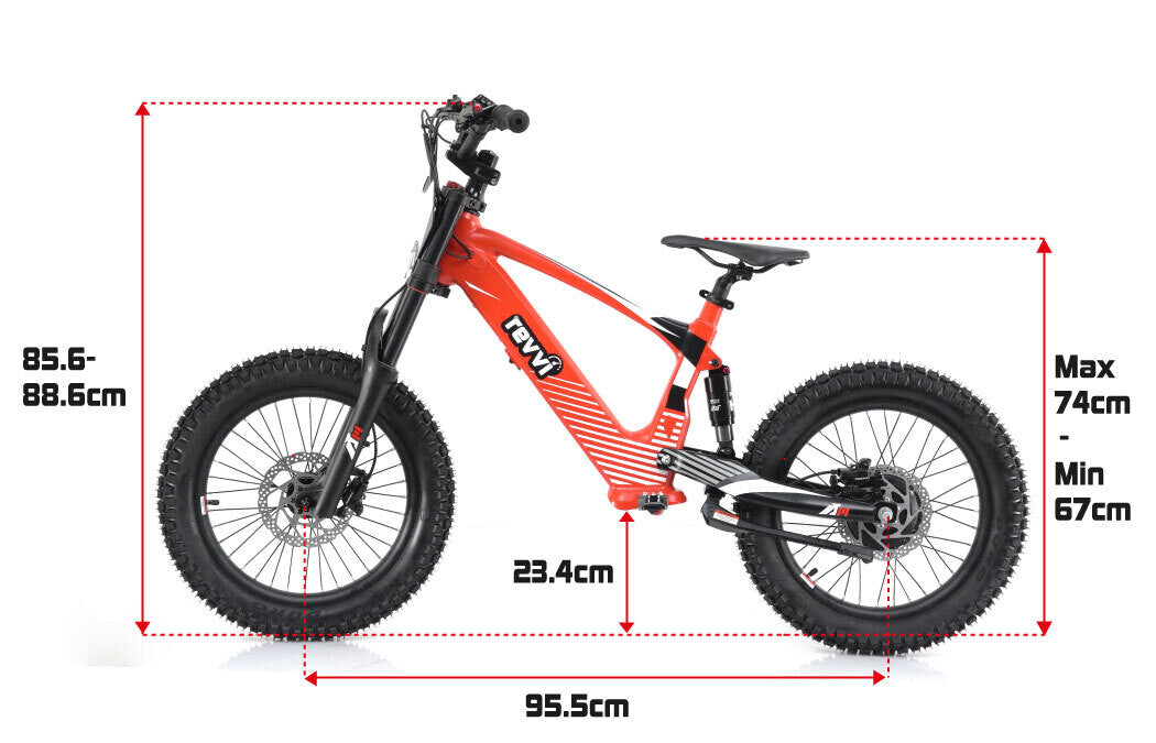 REVVI - ELECTRIC BIKE 18" RED