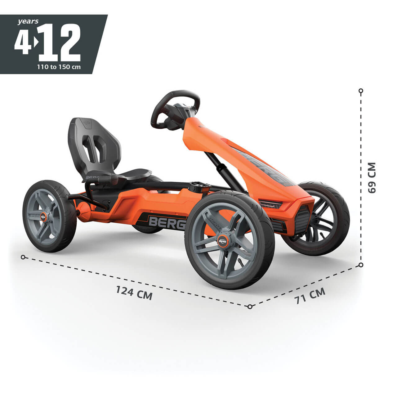 BERG - RALLY NRG ORANGE (AGE 4-12)