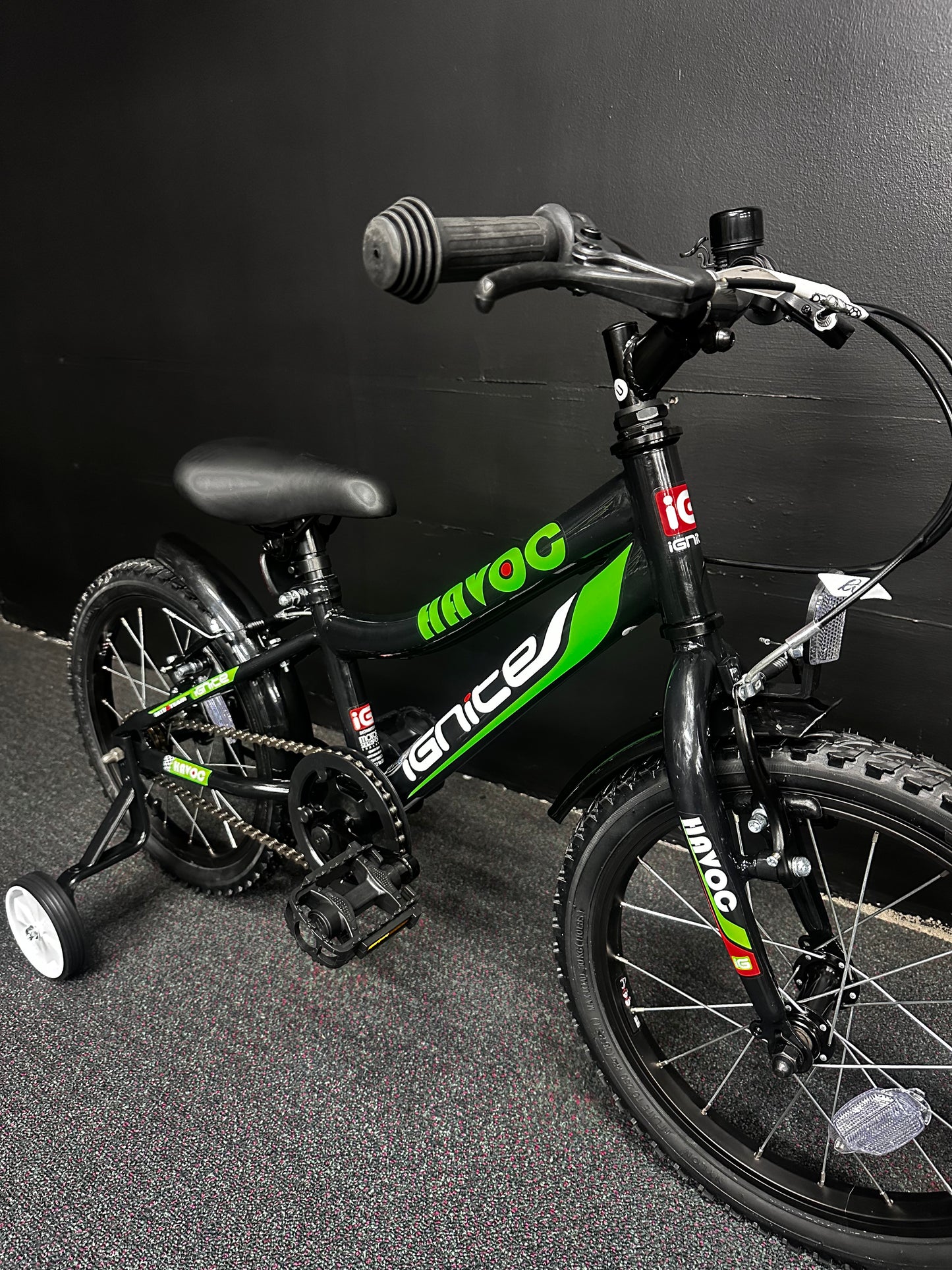 IGNITE - HAVOC 16" BOYS BLACK/GREEN