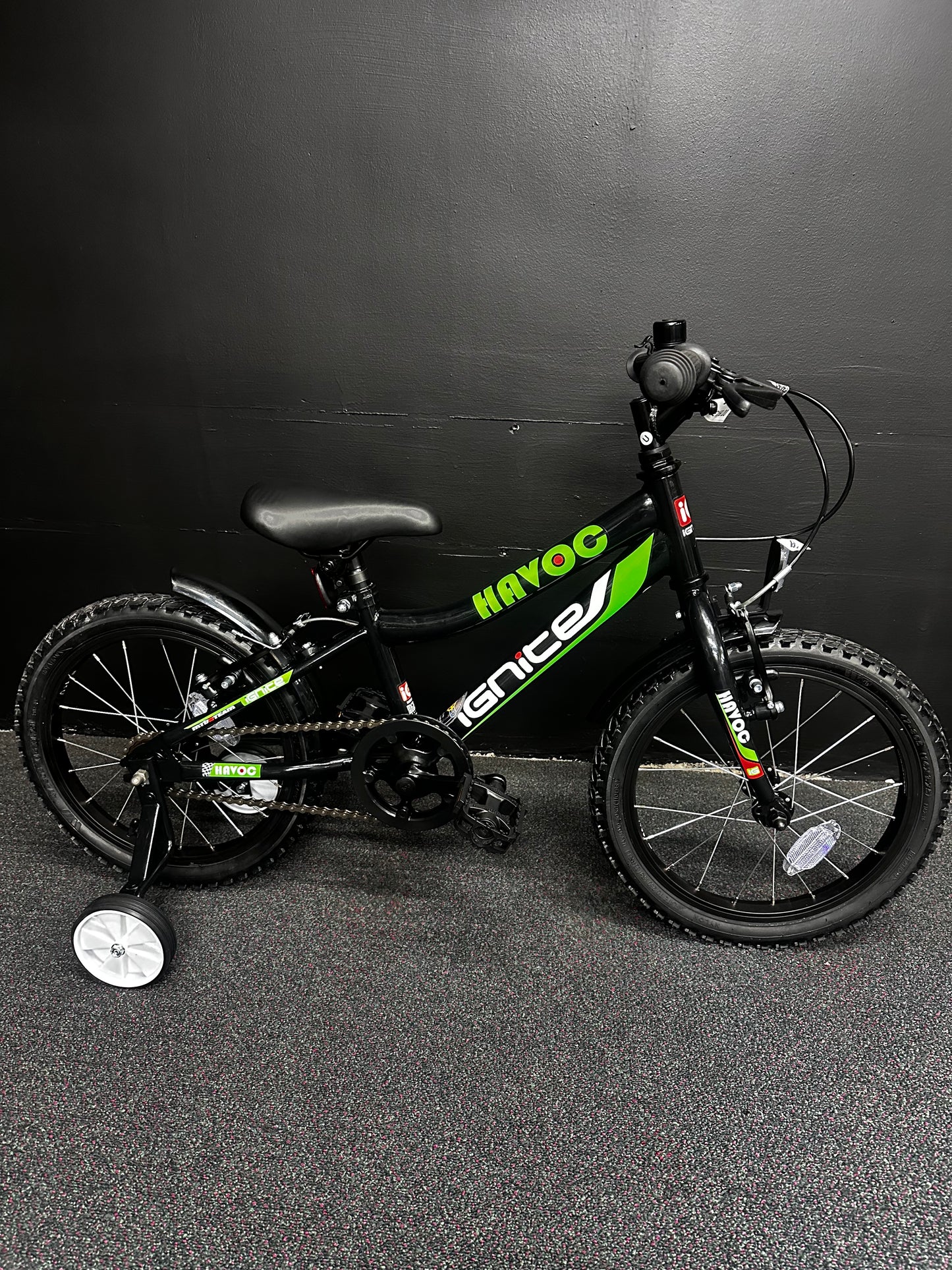 IGNITE - HAVOC 16" BOYS BLACK/GREEN