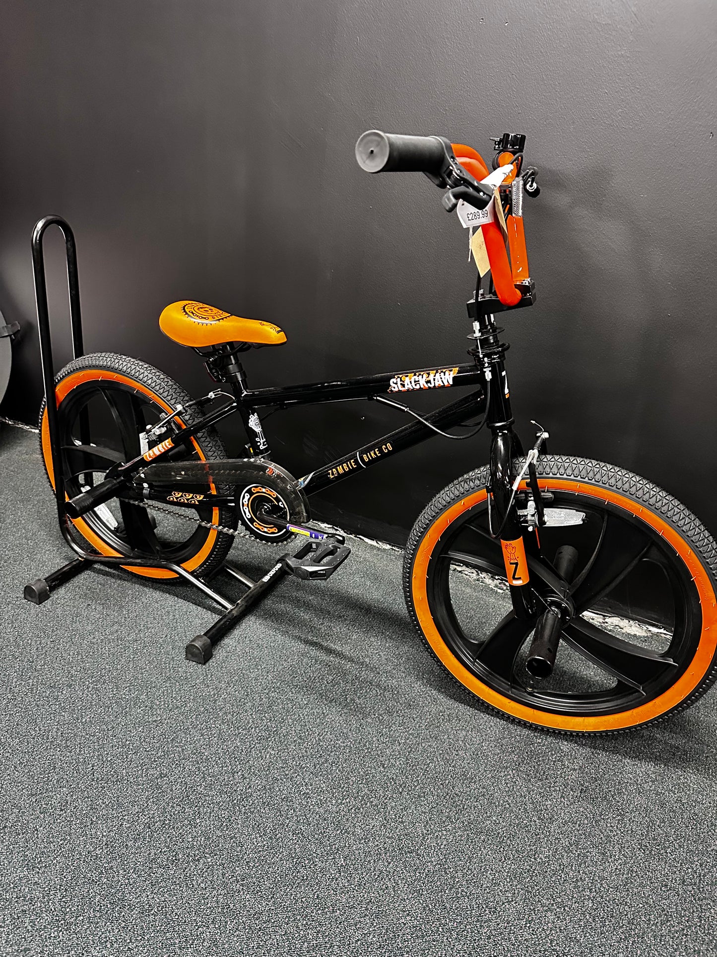 ZOMBIE - SLACKJAW BMX 20" BOYS BLACK/ORANGE