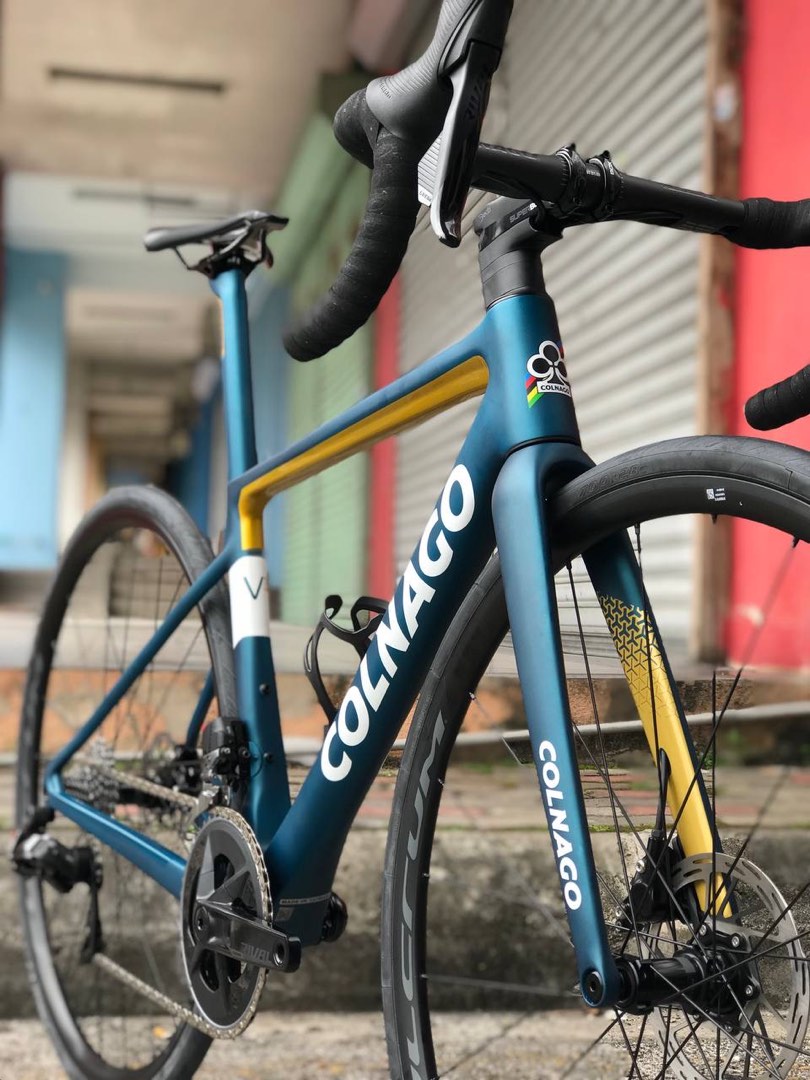 COLNAGO - V3 DISC RIVAL AXS 28" BLUE/GOLD/WHITE 2023