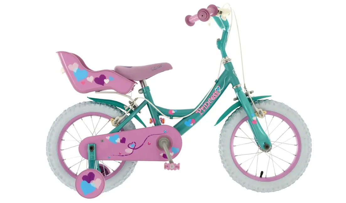 DAWES - PRINCESS 14" GIRLS GREEN/PINK