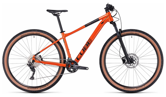 CUBE - ATTENTION 27.5"/29" FIRE ORANGE 'N' BLACK 2024