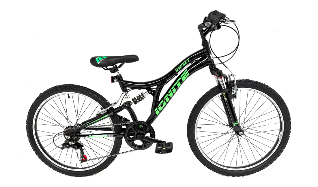IGNITE IMPACT 24" BOYS FULL SUSPENSION MOUNTAIN BIKE
