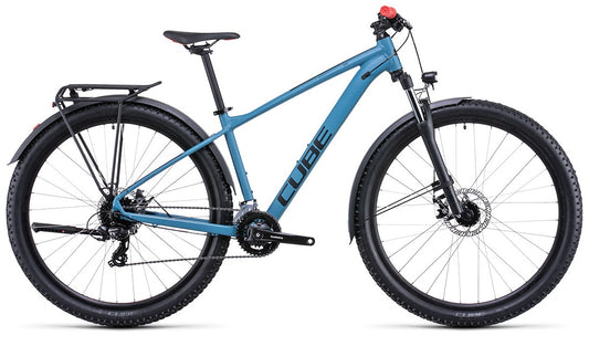 CUBE - AIM ALL ROAD 27.5"/29" GENTS BLUE 'N' RED