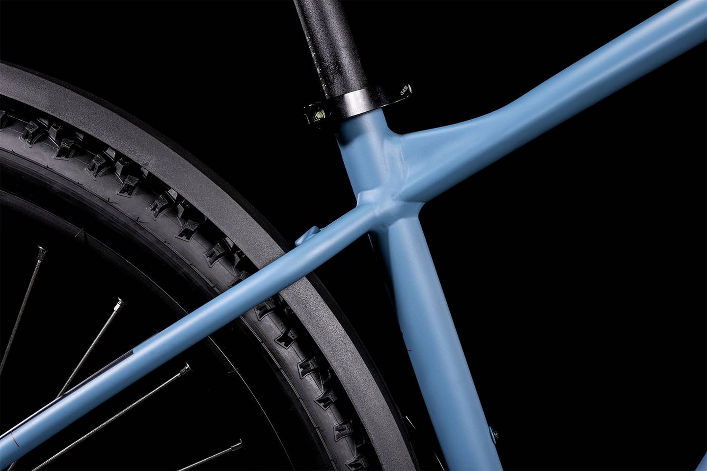 CUBE - AIM ALL ROAD 27.5"/29" GENTS BLUE 'N' RED