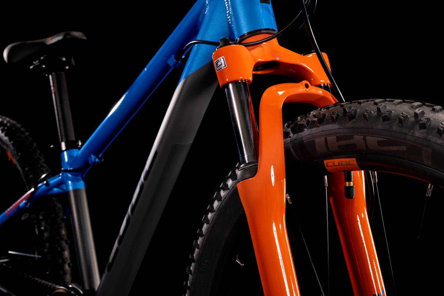 Blue orange cheap bike