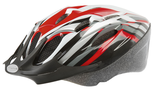 M-WAVE - ACTIVE RED/BLACK HELMET