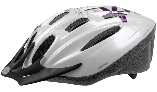 M-WAVE - ACTIVE WHITE FLOWER HELMET